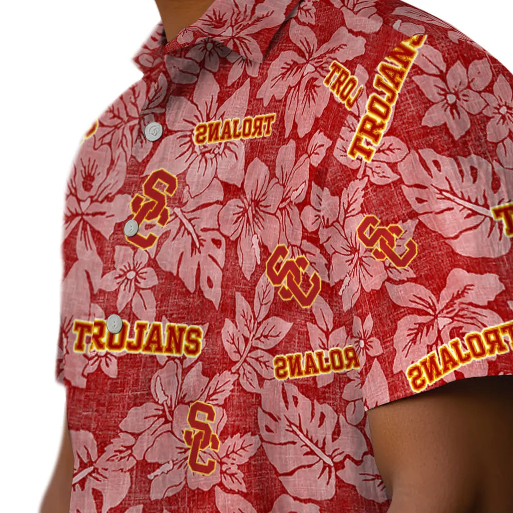 USC Trojans Hawaiian Shirt - Hibiscus Oasis | Hula Hawaiian Shirts