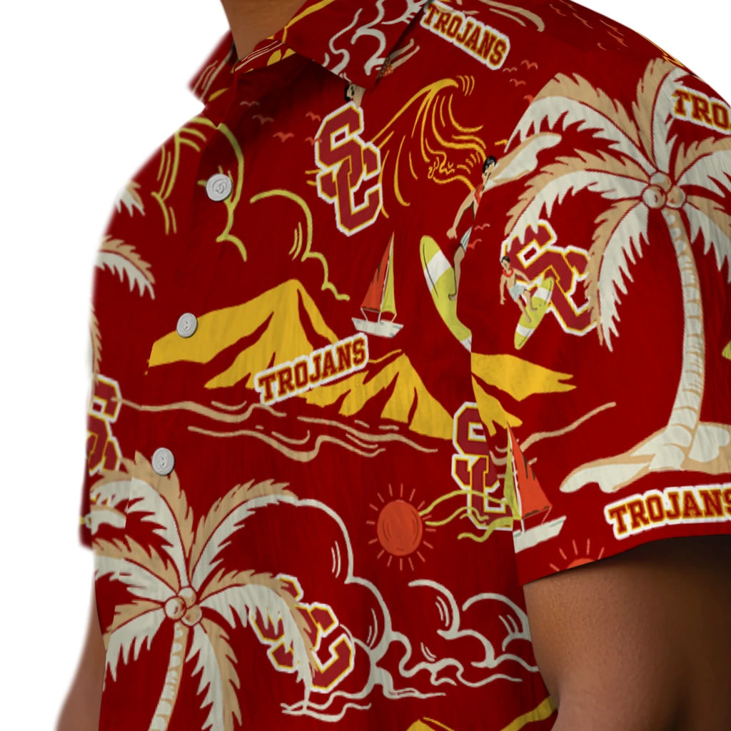 USC Trojans Hawaiian Shirt - Palm Tree Island | Hula Hawaiian Shirts