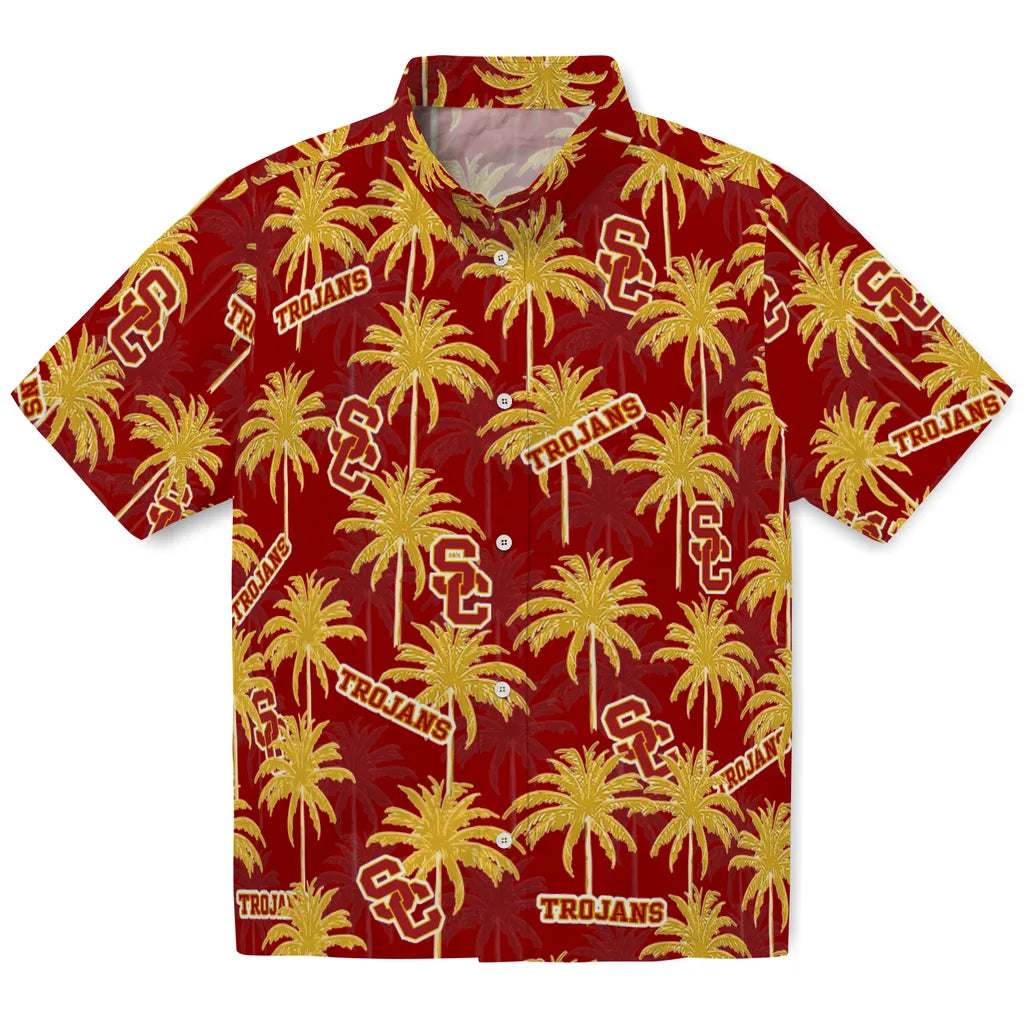 USC Trojans Hawaiian Shirt - Palm Tree Motif | Hula Hawaiian Shirts