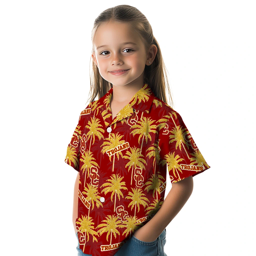USC Trojans Hawaiian Shirt - Palm Tree Motif | Hula Hawaiian Shirts