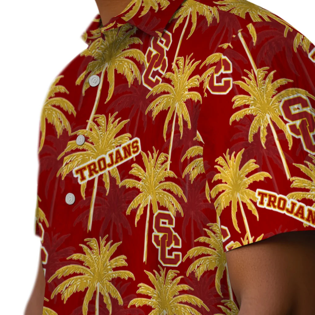 USC Trojans Hawaiian Shirt - Palm Tree Motif | Hula Hawaiian Shirts