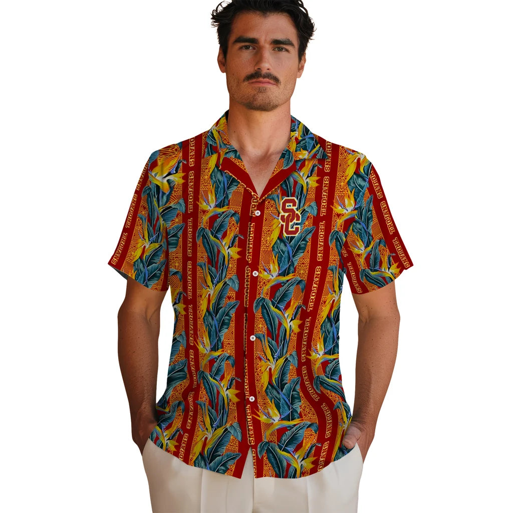 USC Trojans Hawaiian Shirt - Paradise Vines | Hula Hawaiian Shirts