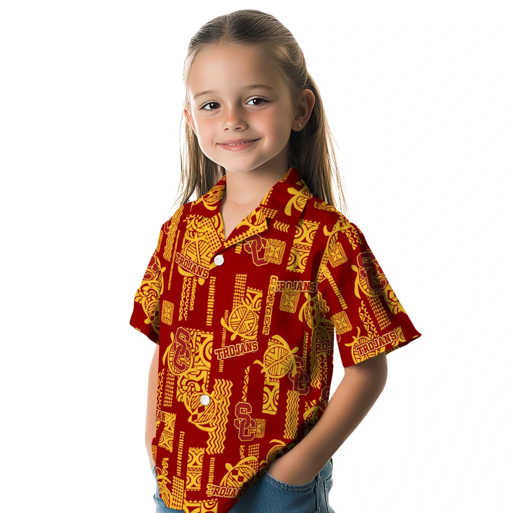 USC Trojans Hawaiian Shirt - Turtle Lines | Hula Hawaiian Shirts