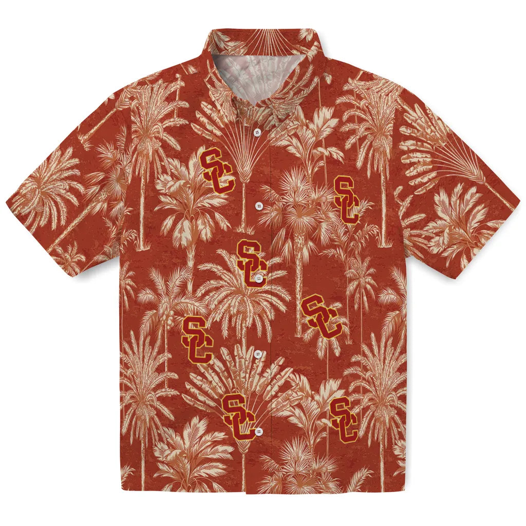 USC Trojans Hawaiian Shirt - Vintage Palm Tree | Hula Hawaiian Shirts