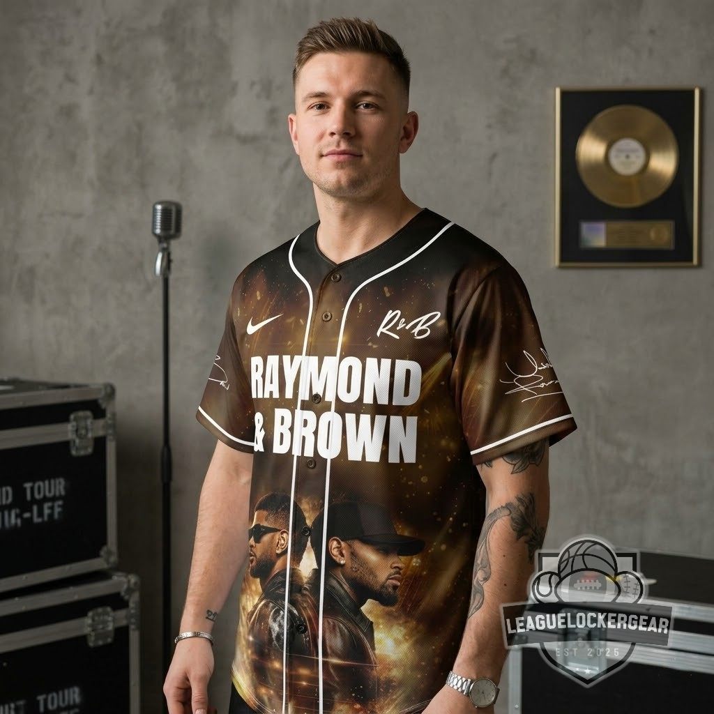 Usher and Chris Brown The R&B Tour Raymond & Brown Baseball Jersey - LeagueLockerGear