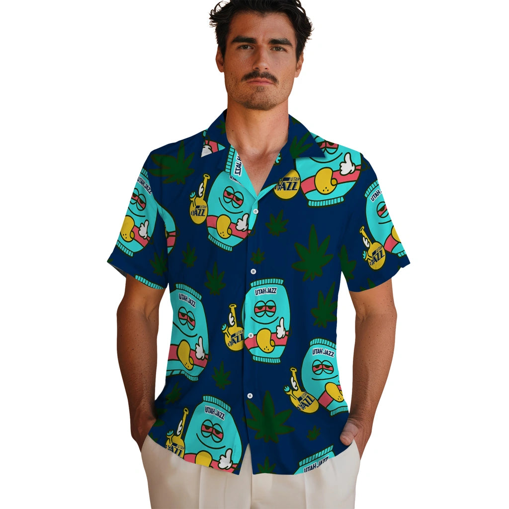 Utah Jazz Hawaiian Shirt - Chill Vibe | Hula Hawaiian Shirts