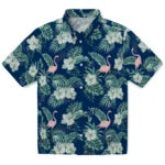 Utah Jazz Hawaiian Shirt - Flamingo and Hibiscus | Hula Hawaiian Shirts
