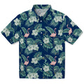 Utah Jazz Hawaiian Shirt - Flamingo and Hibiscus | Hula Hawaiian Shirts