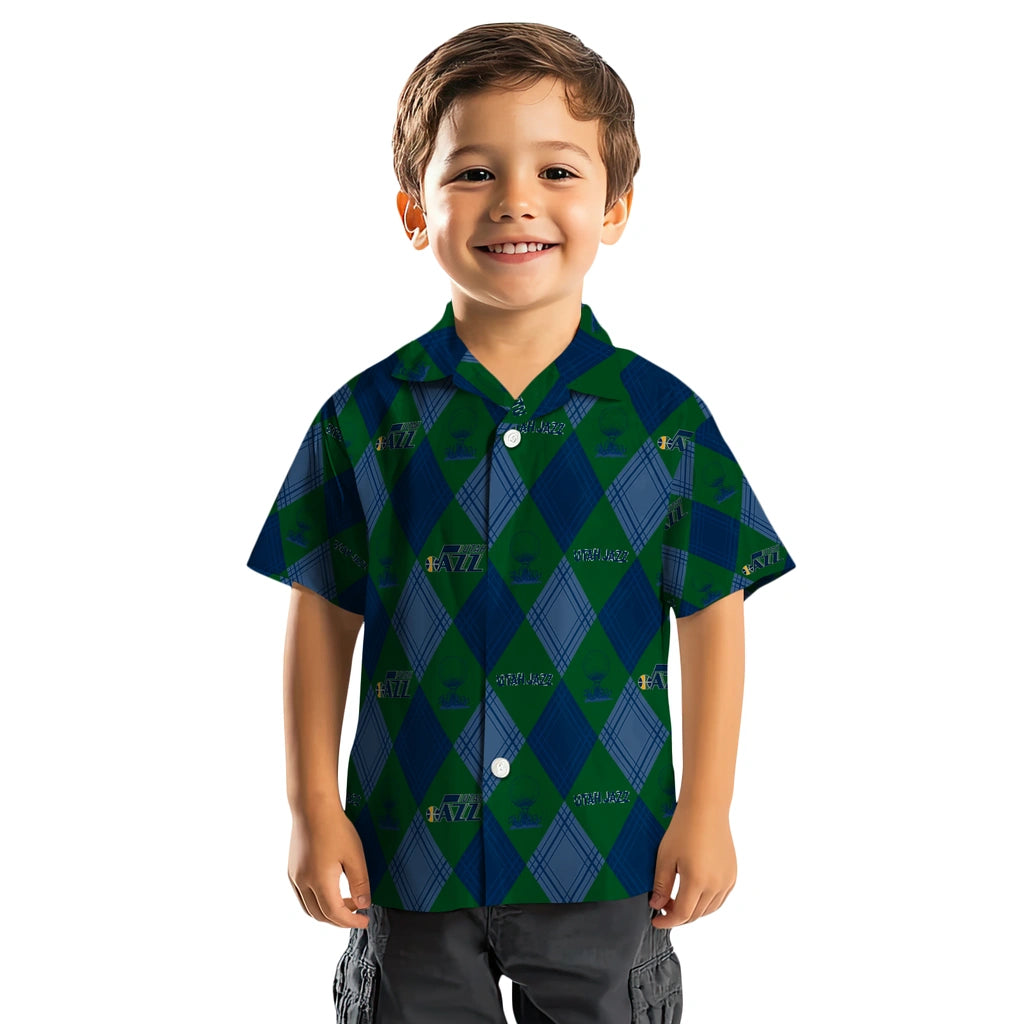 Utah Jazz Hawaiian Shirt - Golfing Plaid | Hula Hawaiian Shirts
