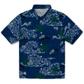 Utah Jazz Hawaiian Shirt - Wave Palm | Hula Hawaiian Shirts