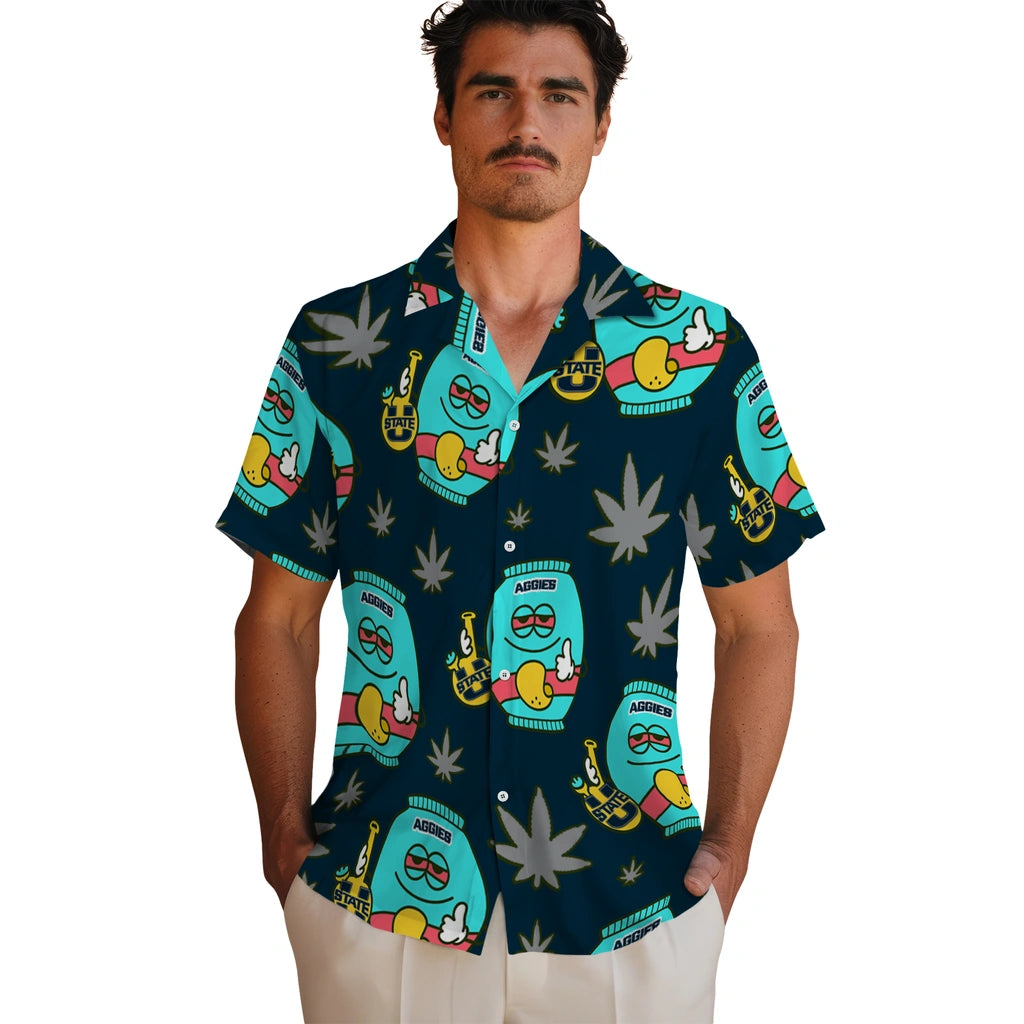 Utah State Aggies Hawaiian Shirt - Chill Vibe | Hula Hawaiian Shirts