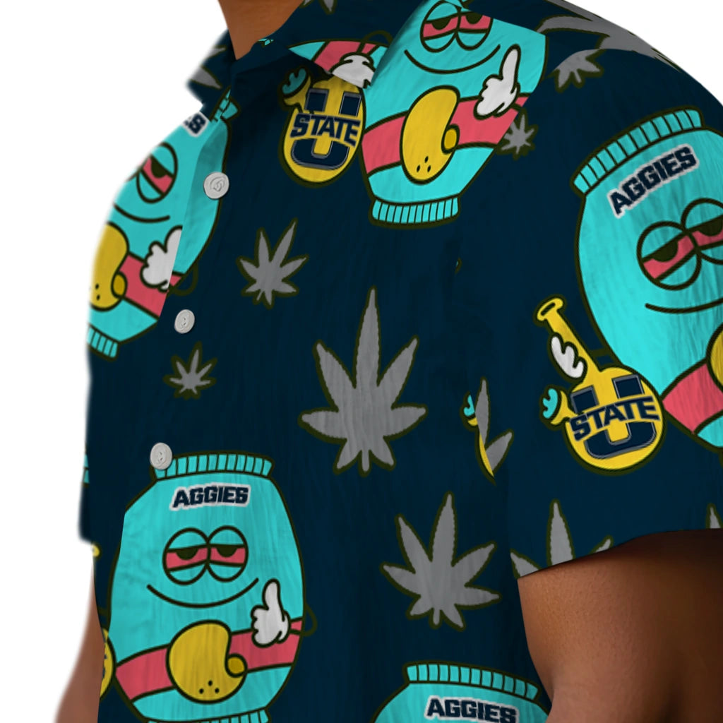 Utah State Aggies Hawaiian Shirt - Chill Vibe | Hula Hawaiian Shirts