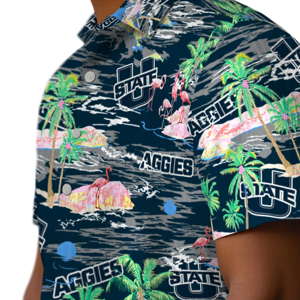 Utah State Aggies Hawaiian Shirt - Hawaii Island | Hula Hawaiian Shirts
