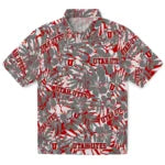 Utah Utes Hawaiian Shirt - Hibiscus Overlay | Hula Hawaiian Shirts