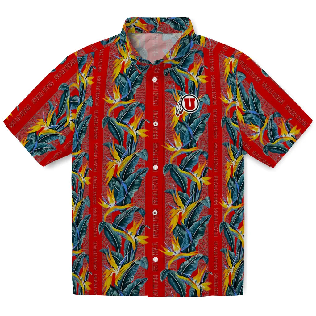 Utah Utes Hawaiian Shirt - Paradise Vines | Hula Hawaiian Shirts