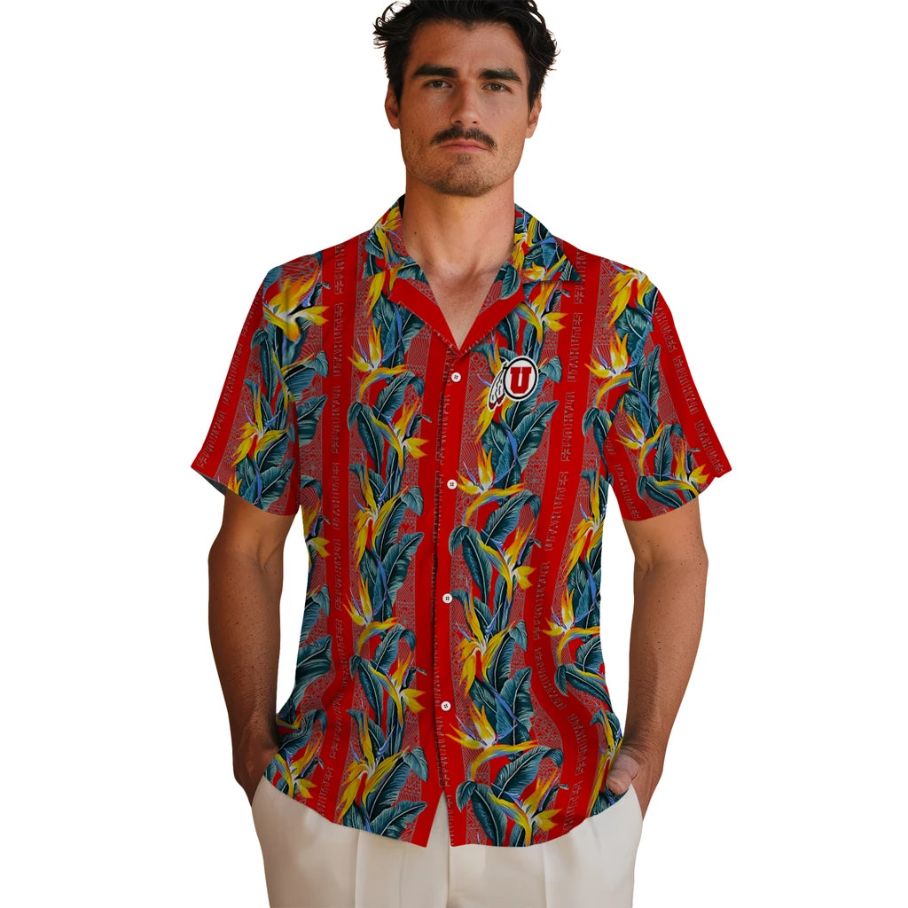 Utah Utes Hawaiian Shirt - Paradise Vines | Hula Hawaiian Shirts