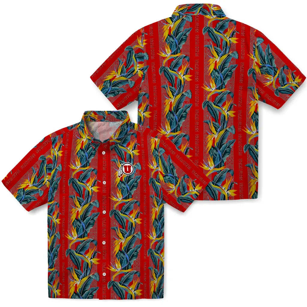Utah Utes Hawaiian Shirt - Paradise Vines | Hula Hawaiian Shirts