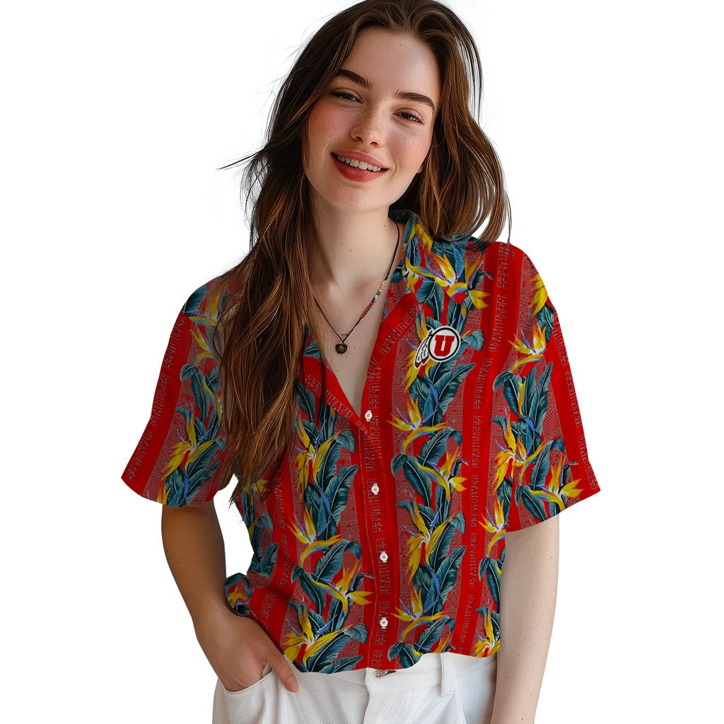 Utah Utes Hawaiian Shirt - Paradise Vines | Hula Hawaiian Shirts