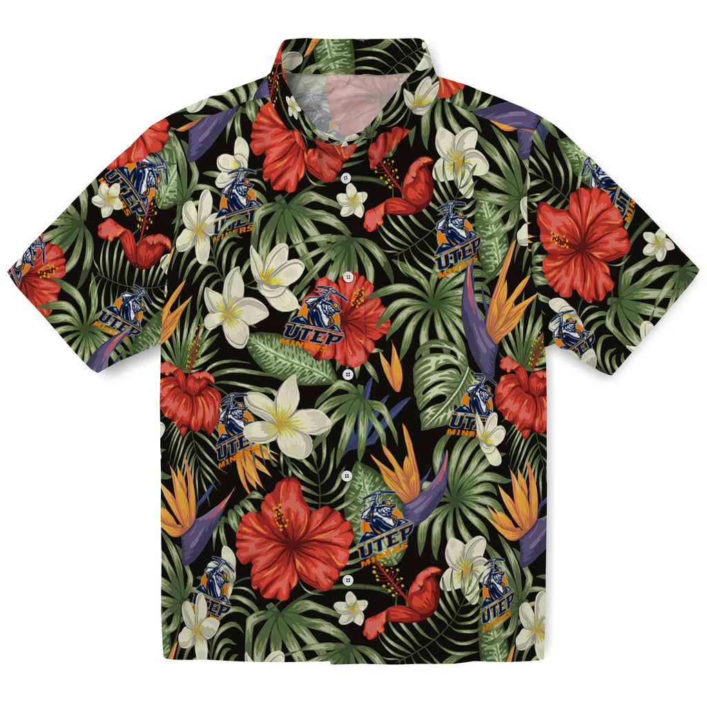 UTEP Miners Hawaiian Shirt - Hawaii Floral Hibiscus | Hula Hawaiian Shirts