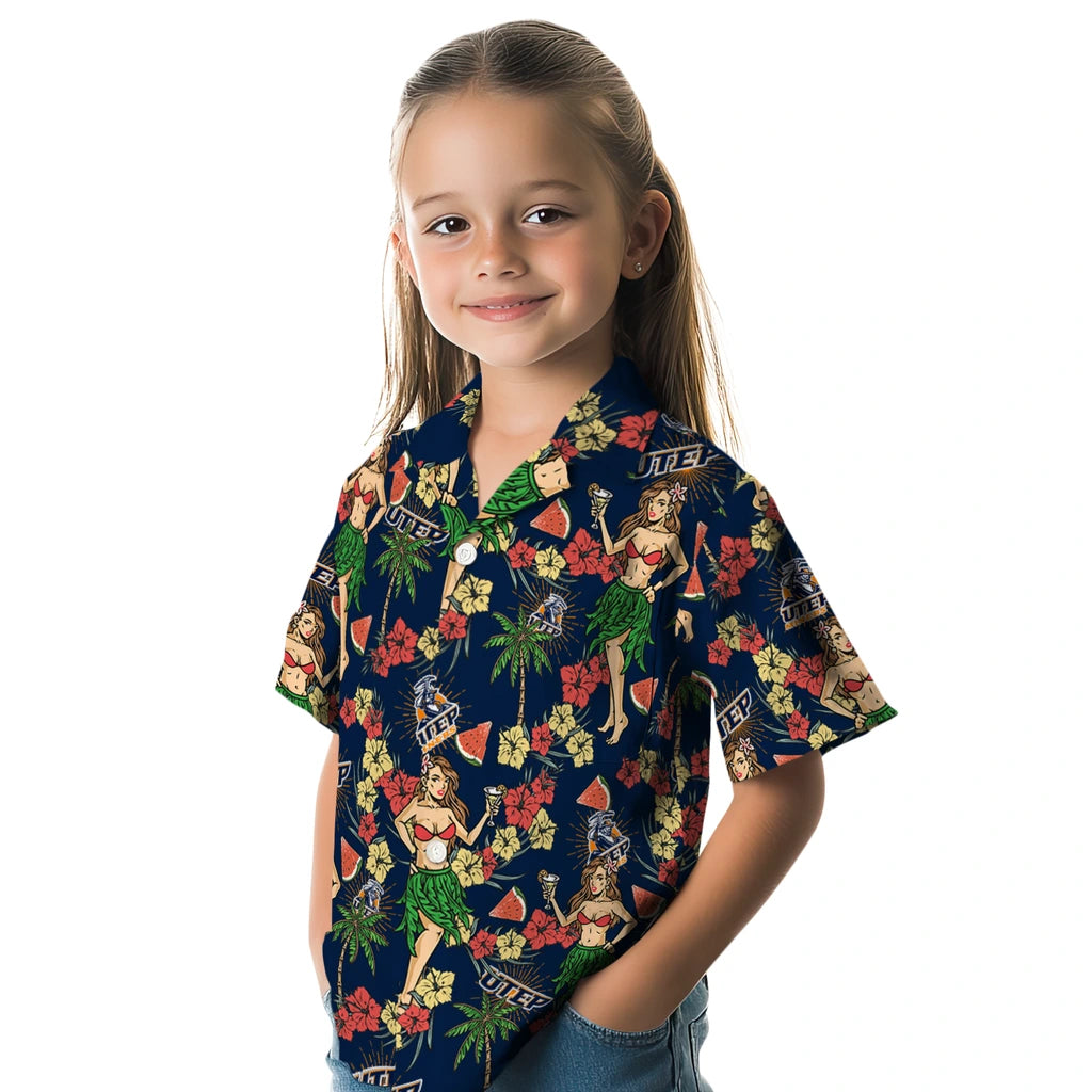 UTEP Miners Hawaiian Shirt - Hawaiian Girls Design | Hula Hawaiian Shirts