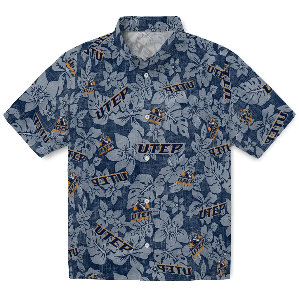 UTEP Miners Hawaiian Shirt - Hibiscus Oasis | Hula Hawaiian Shirts