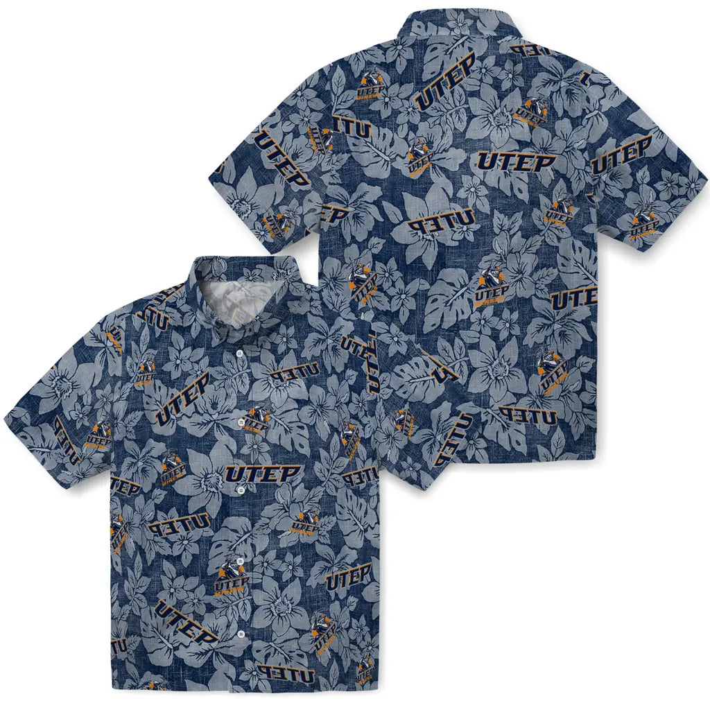 UTEP Miners Hawaiian Shirt - Hibiscus Oasis | Hula Hawaiian Shirts