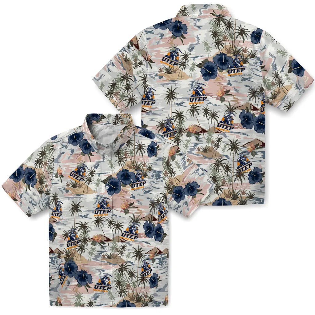 UTEP Miners Hawaiian Shirt - Hibiscus Seaside | Hula Hawaiian Shirts