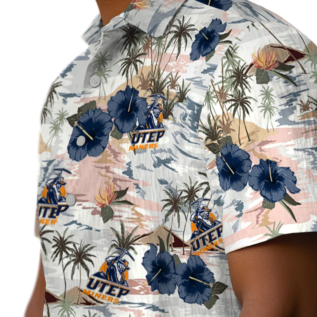 UTEP Miners Hawaiian Shirt - Hibiscus Seaside | Hula Hawaiian Shirts