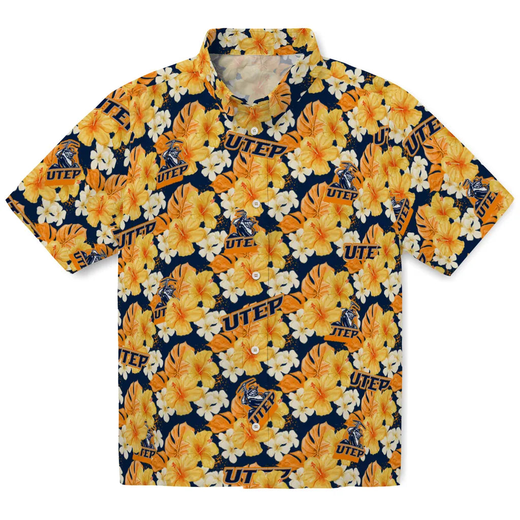 UTEP Miners Hawaiian Shirt - Hibiscus Tropics | Hula Hawaiian Shirts