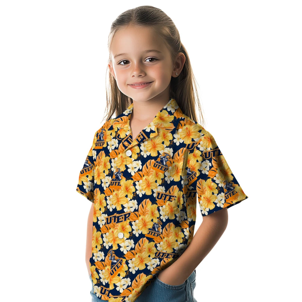 UTEP Miners Hawaiian Shirt - Hibiscus Tropics | Hula Hawaiian Shirts