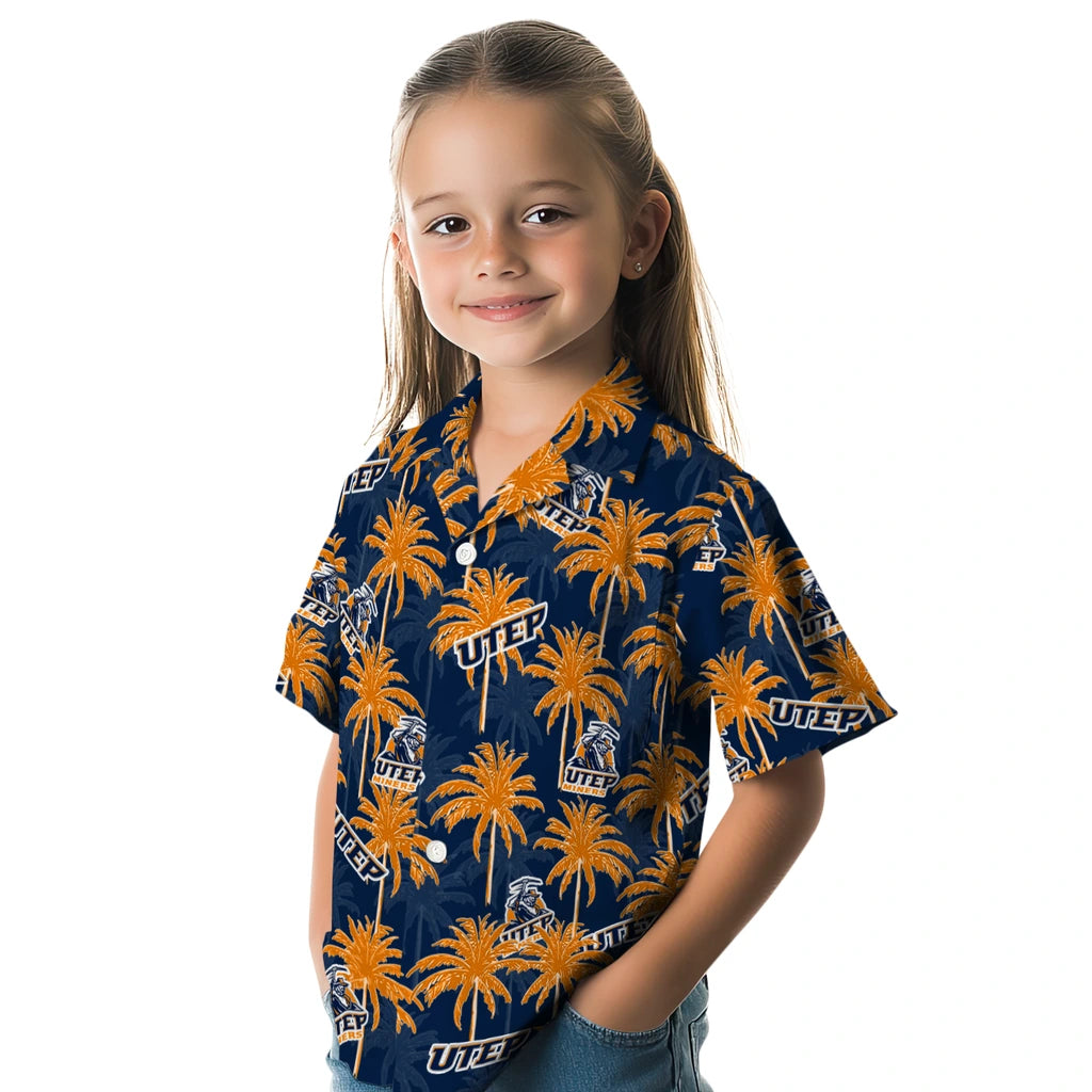 UTEP Miners Hawaiian Shirt - Palm Tree Motif | Hula Hawaiian Shirts