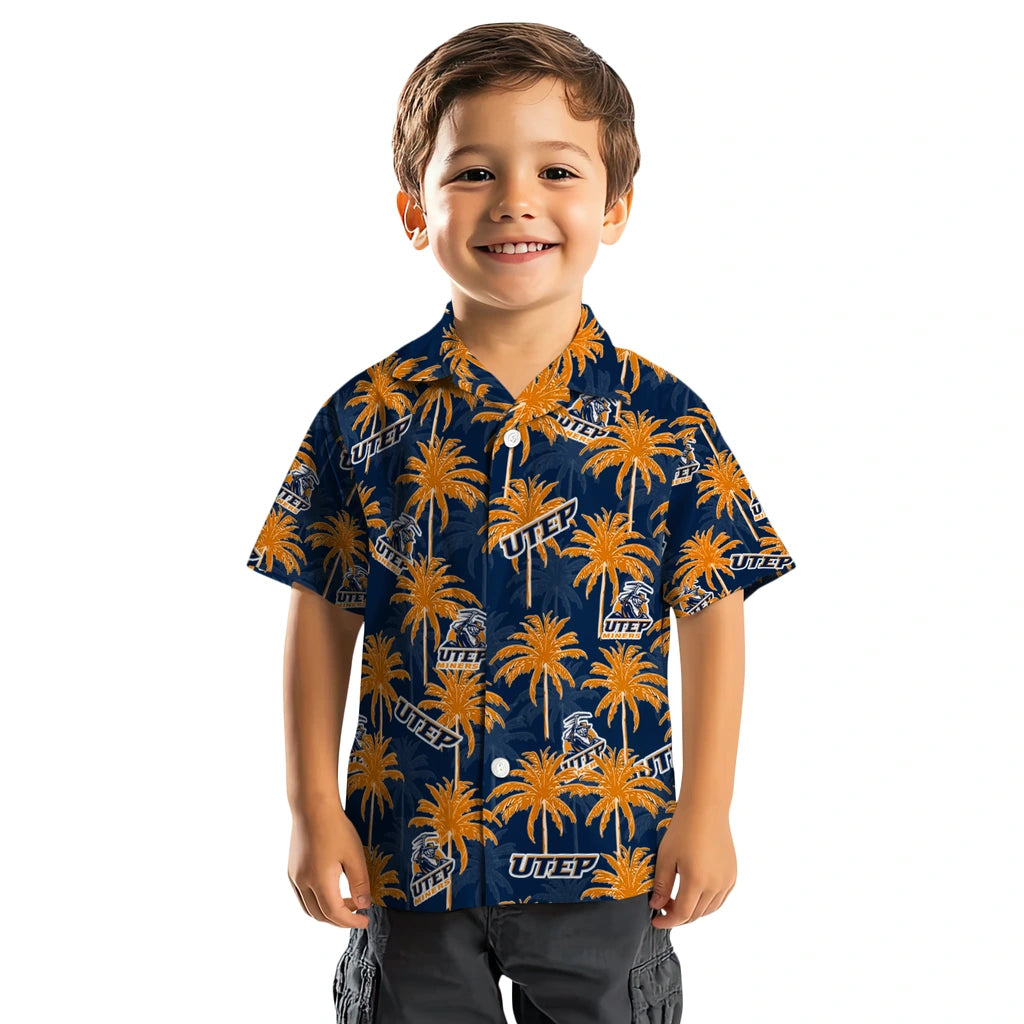 UTEP Miners Hawaiian Shirt - Palm Tree Motif | Hula Hawaiian Shirts
