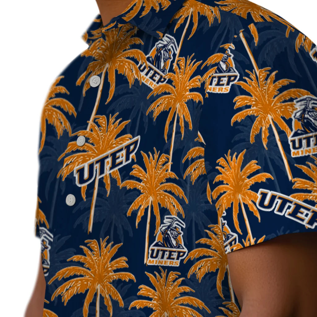 UTEP Miners Hawaiian Shirt - Palm Tree Motif | Hula Hawaiian Shirts