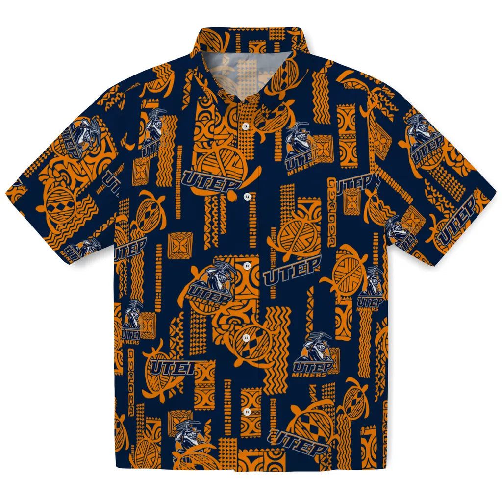 UTEP Miners Hawaiian Shirt - Turtle Lines | Hula Hawaiian Shirts