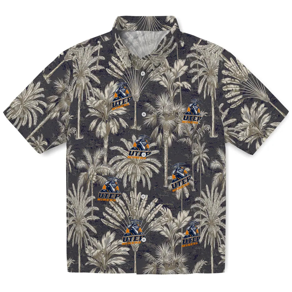 UTEP Miners Hawaiian Shirt - Vintage Palm Tree | Hula Hawaiian Shirts