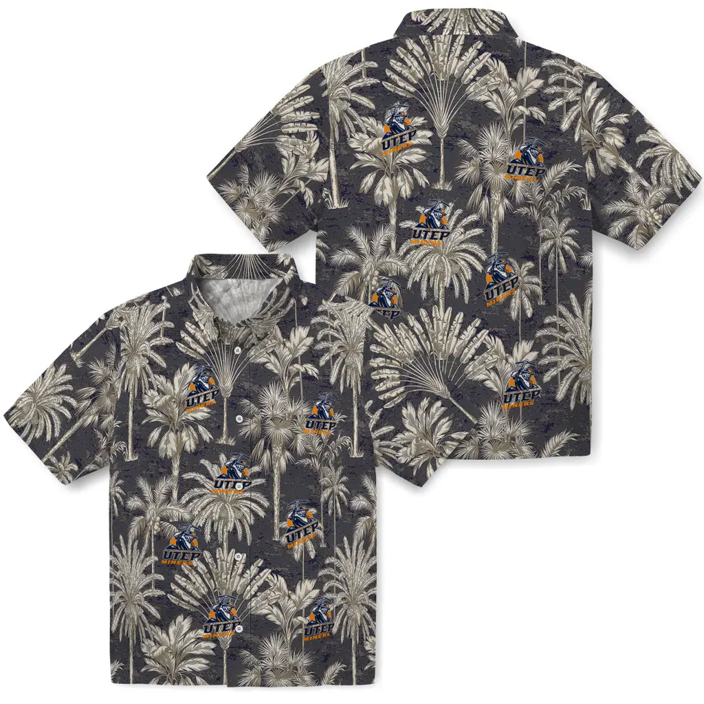 UTEP Miners Hawaiian Shirt - Vintage Palm Tree | Hula Hawaiian Shirts