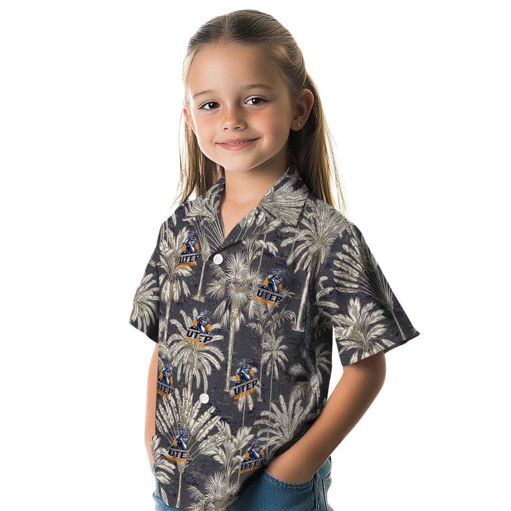UTEP Miners Hawaiian Shirt - Vintage Palm Tree | Hula Hawaiian Shirts