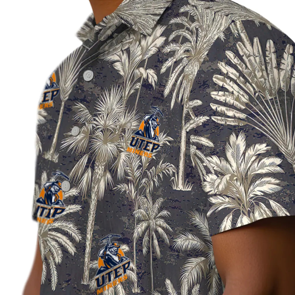 UTEP Miners Hawaiian Shirt - Vintage Palm Tree | Hula Hawaiian Shirts