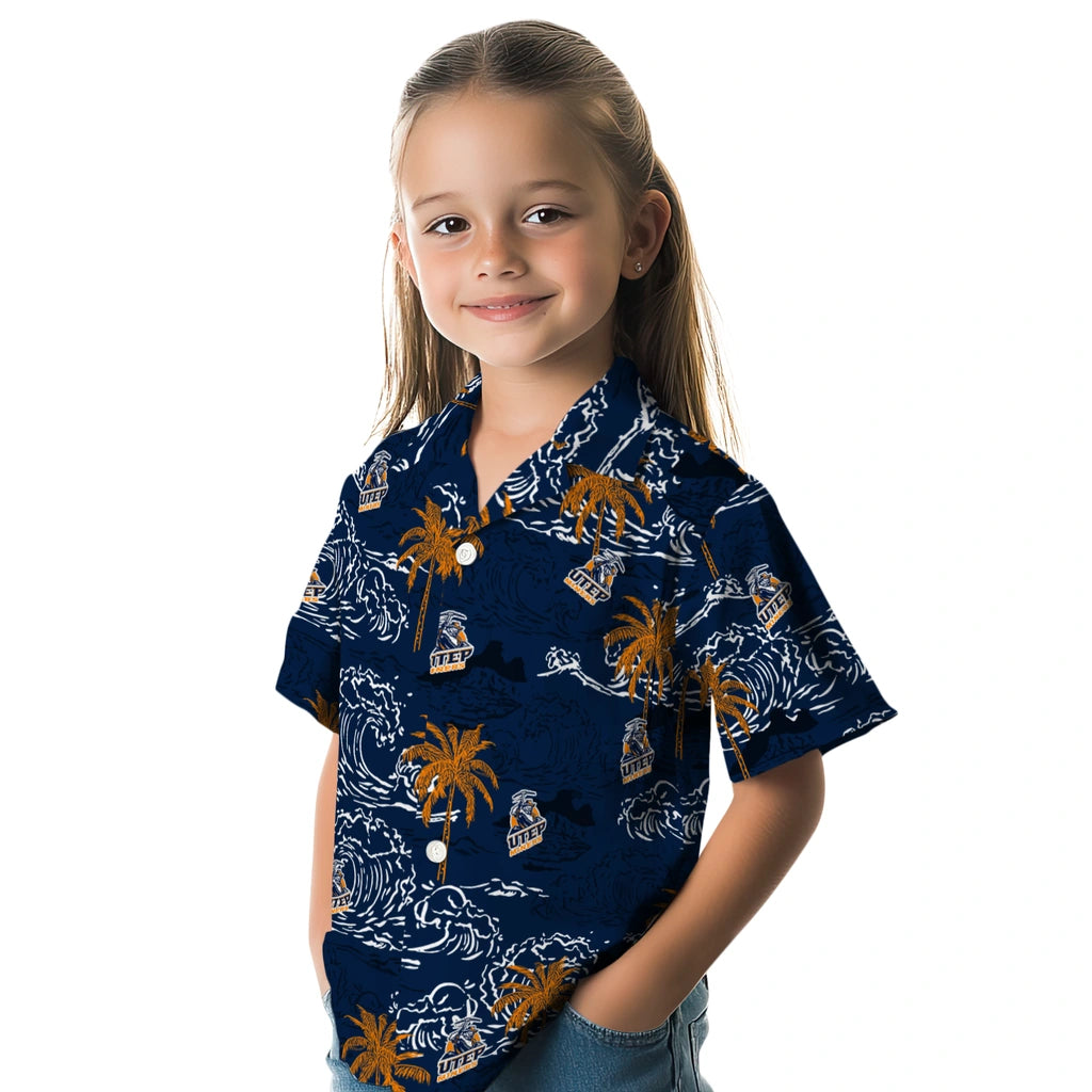 UTEP Miners Hawaiian Shirt - Wave Palm | Hula Hawaiian Shirts