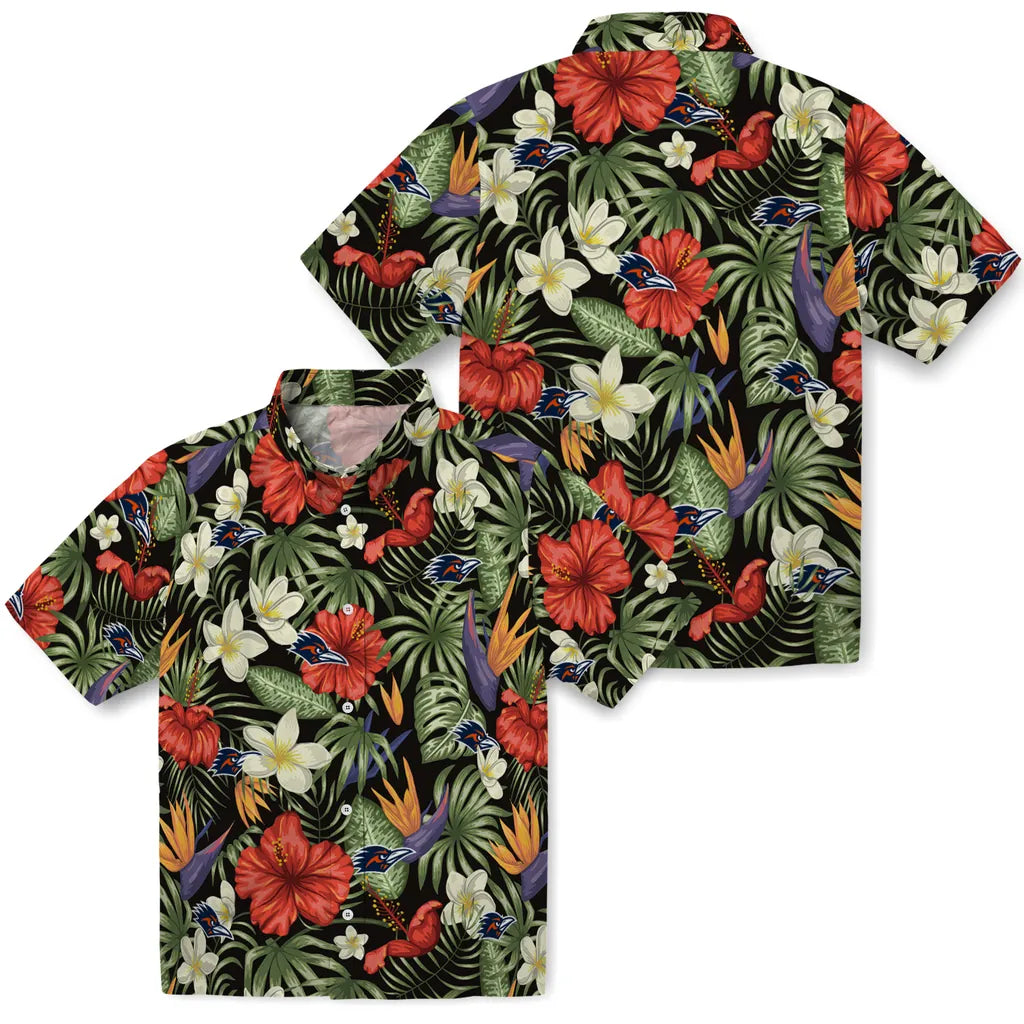 UTSA Roadrunners Hawaiian Shirt - Hawaii Floral Hibiscus | Hula Hawaiian Shirts