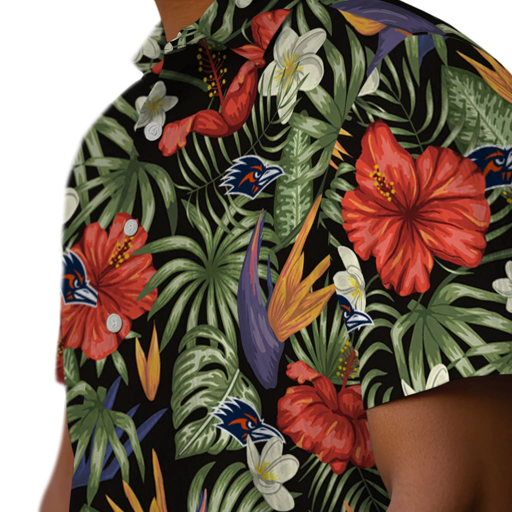 UTSA Roadrunners Hawaiian Shirt - Hawaii Floral Hibiscus | Hula Hawaiian Shirts