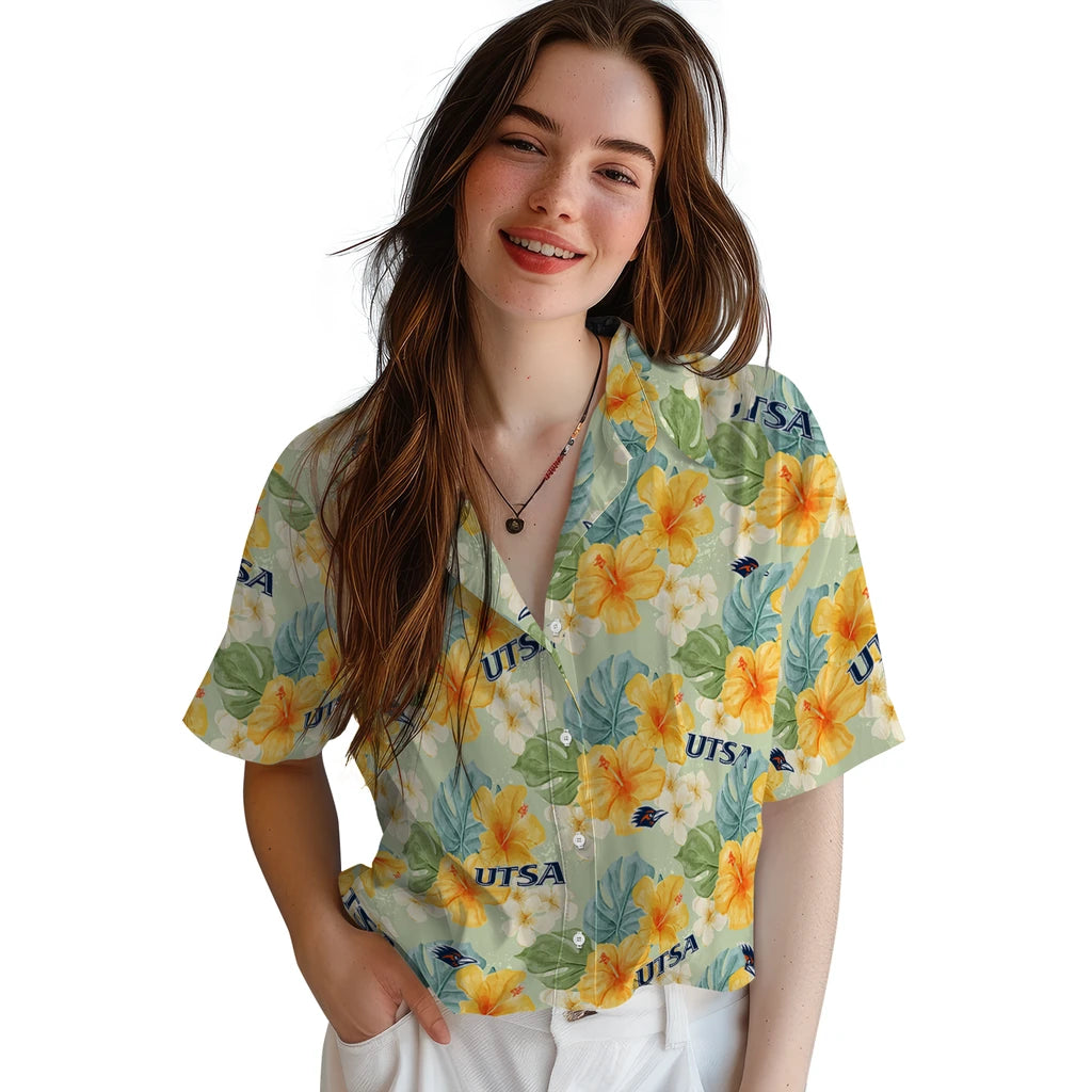 UTSA Roadrunners Hawaiian Shirt - Hibiscus Mood | Hula Hawaiian Shirts