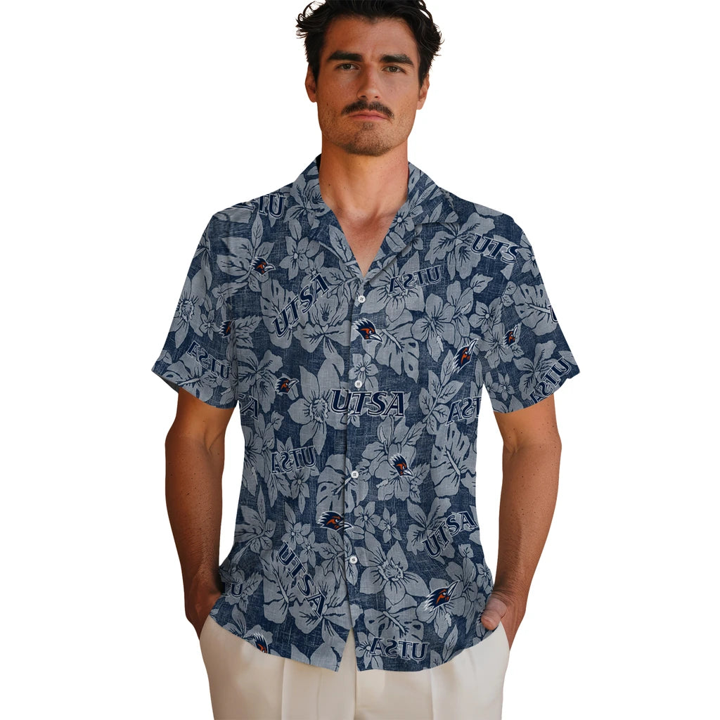 UTSA Roadrunners Hawaiian Shirt - Hibiscus Oasis | Hula Hawaiian Shirts