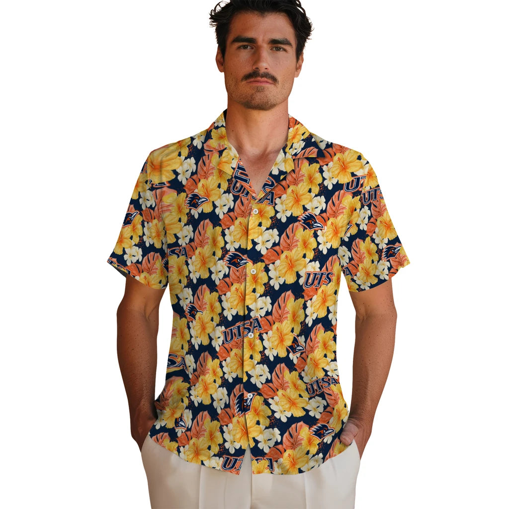 UTSA Roadrunners Hawaiian Shirt - Hibiscus Tropics | Hula Hawaiian Shirts