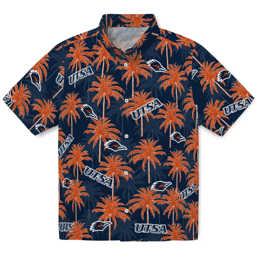 UTSA Roadrunners Hawaiian Shirt - Palm Tree Motif | Hula Hawaiian Shirts