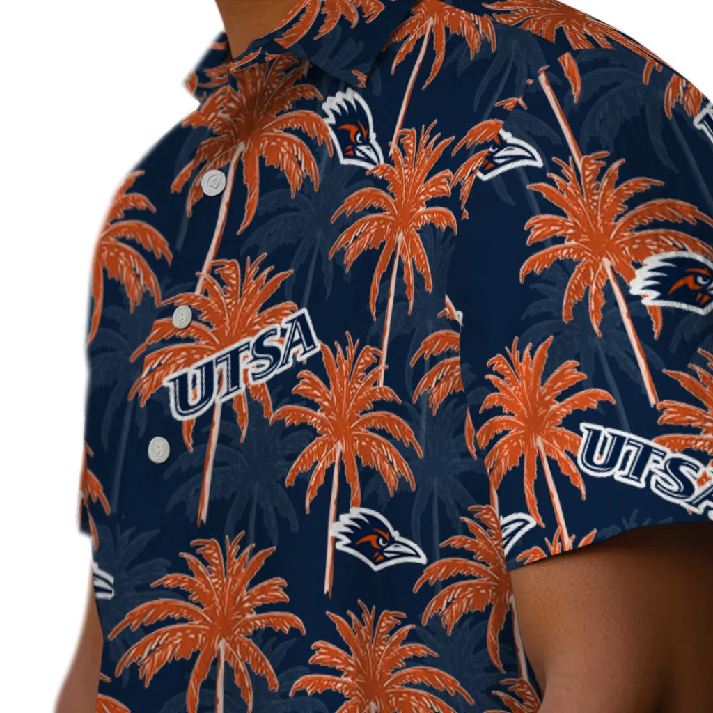 UTSA Roadrunners Hawaiian Shirt - Palm Tree Motif | Hula Hawaiian Shirts