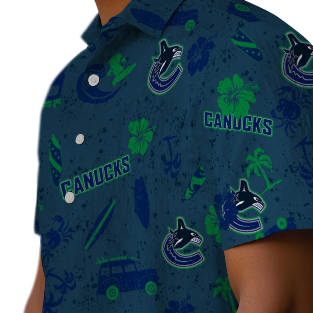 Vancouver Canucks Hawaiian Shirt - Beach Vibe | Hula Hawaiian Shirts