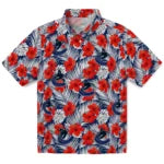 Vancouver Canucks Hawaiian Shirt - Hibiscus Fiesta | Hula Hawaiian Shirts