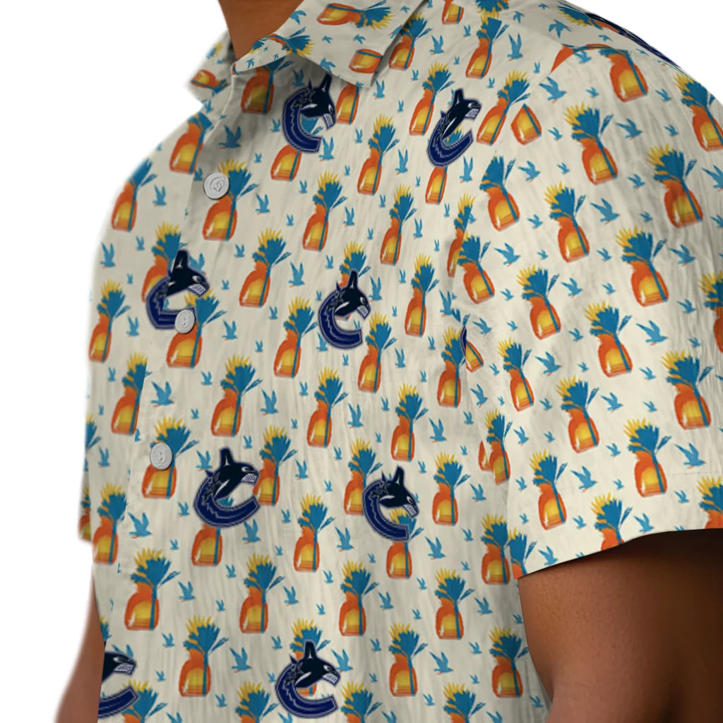 Vancouver Canucks Hawaiian Shirt - Pineapple Delight | Hula Hawaiian Shirts
