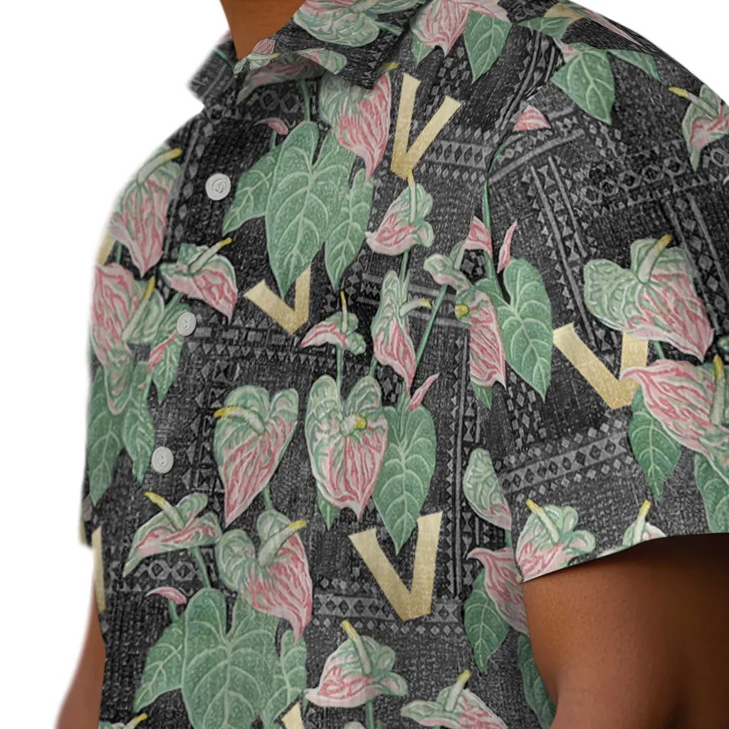 Vanderbilt Commodores Hawaiian Shirt - Anthurium Overlay | Hula Hawaiian Shirts